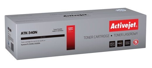Activejet ATK-340N Toner (asendus Kyocera TK-340 jaoks; Supreme; 12,000 lehte; must)