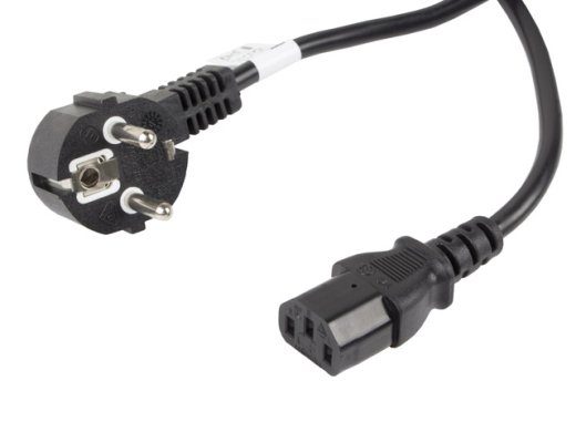 Lanberg CEE 7/7 kuni IEC 320 C13 toitekaabel CA-C13C-11CC-0100-BK