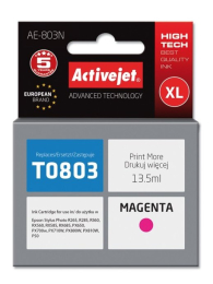 Activejet AE-803N Ink (Replacement for Epson T0803; Supreme; 13,5 ml; magenta)