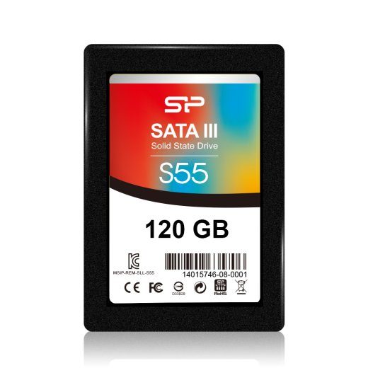 Silicon Power Slim S55 120 Tahkisketta liides SATA Lugemise kiirus 550 MB/s Kirjutamise kiirus 420 MB/s