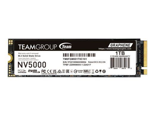 Team Group TM8FGM001T0C101 SSD NV5000 1TB M.2 NVMe PCIe 4.0
