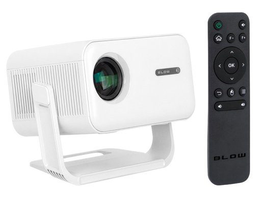 BLOW Kaasaskantav FullHD Android TV Projektor, Valge