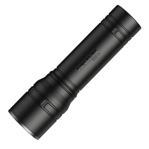 Superfire S33-A taskulamp, USB, must, 4 režiimi