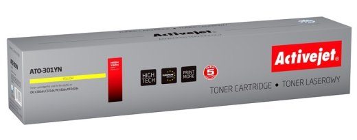 Activejet ATO-301YN Toner (asendus OKI 44973533; Supreme; 1500 lehte; kollane)