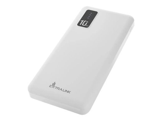 Extralink EPB-098W 10000mAh 1xUSB-A powerbank valge