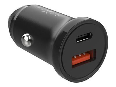 Fixed Car Charger USB-C/USB, 20W FIXCC20N-CU-BK