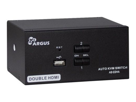Argus KVM AS-22HA KVM/Audio Switch Desktop