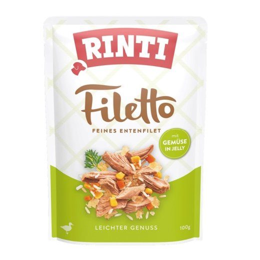 RINTI Filetto Duck fillet with vegetables - niisked koera toidud - 100g