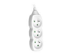 Tracer Toitejuhe Pikendus Plokk 3-pin Valge 1.5m