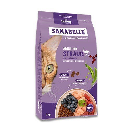 BOSCH Sanabelle Adult Ostrich & Blueberries kuivkassitoit - 2 kg