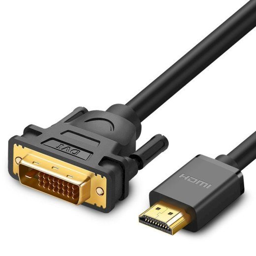 UGREEN HD106 Kaabel HDMI-DVI (24+1) 1.5m Kahepoolne (1080P@60Hz) / must