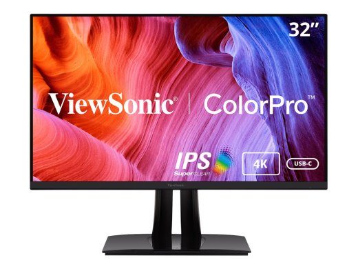 ViewSonic ColorPro VP3256-4K 32 IPS 3840 x 2160 (4K) HDMI DisplayPort USB-C 60Hz Docking Ekraan