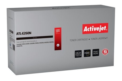 Activejet ATL-E260N tooner (asendajaks Lexmark E260A11E; Supreme; 3,500 lehekülge; must)