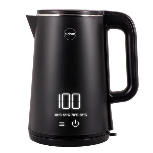 ELDOM C515C Cordless Kettle, 1.8 L, 2000 W, Black