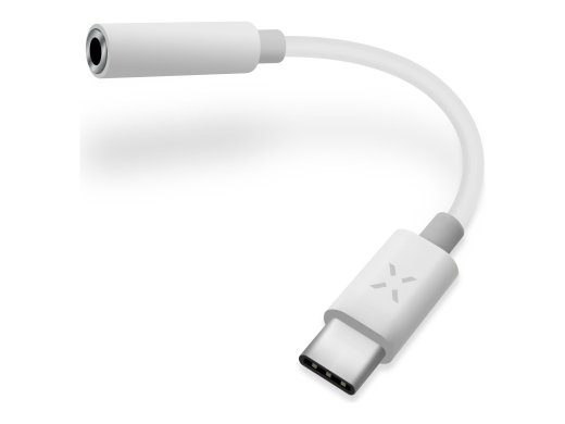 Fixed Link Adapter USB-C/3.5mm Jack FIXL-CJD-WH Valge