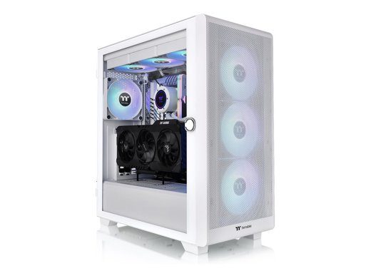 Thermaltake S Series S250 TG ARGB Lumi Valge torn Extended ATX Toiteallikaeta