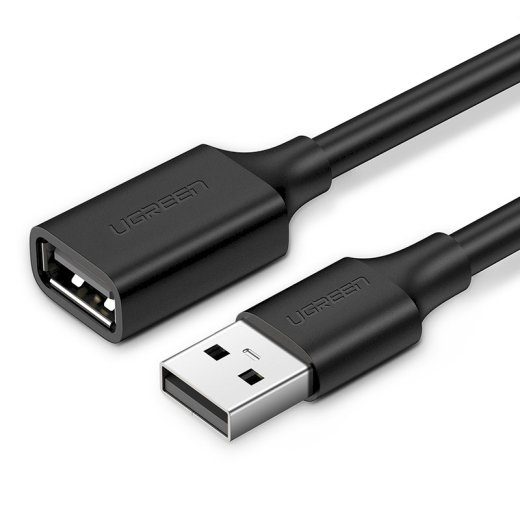 UGREEN US103 Kaablipikendus USB AM - AF 3m / must