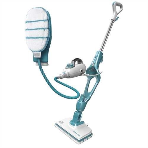 Black+Decker 9IN1 Auru mop 0,5 l 1300 W Tirkissinine, Valge