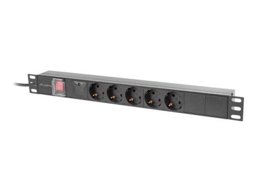 Langer 5-Outlet Võimsusjaotusühik 16A Must 2m