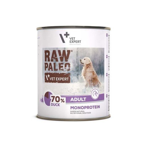 VETEXPERT Raw Paleo Adult Monoprotein Pardi - märg koeratoit - 800 g