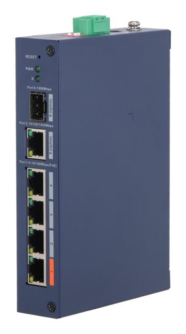 Switch DAHUA Form factor Desktop 4xRJ-45 ports RJ-45 Ports Type Fast Ethernet (10/100) 4xFast Ethernet (copper) ports quantity 1xGigabit Ethernet (