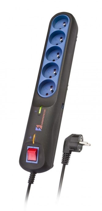 LESTAR 1966002822 Must, Hall 5 AC pistikut 2.5 m