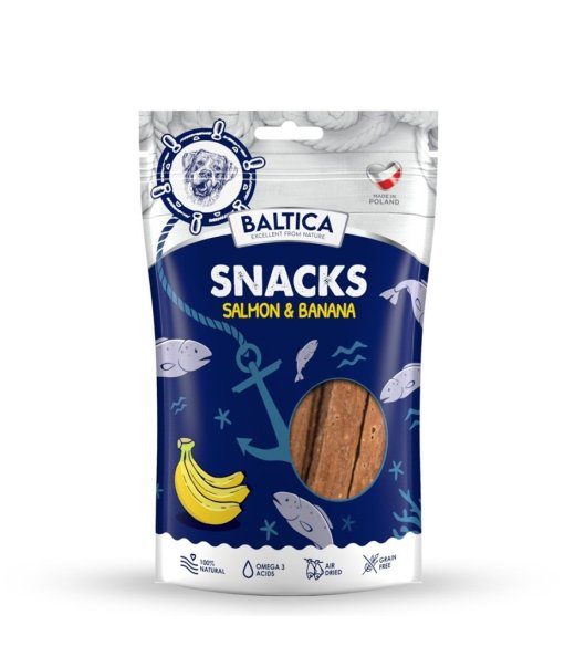 BALTICA Suupisted Lõhe banaanidega - koera närimisvahend - 80g