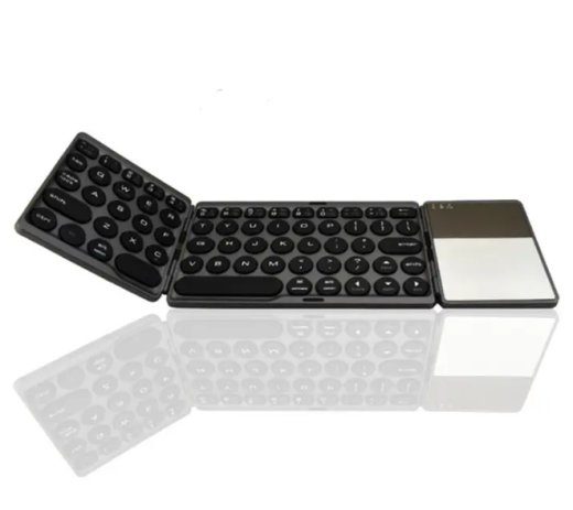 RoGer B033 Kompaktne Bluetooth klaviatuur puuteplaadiga