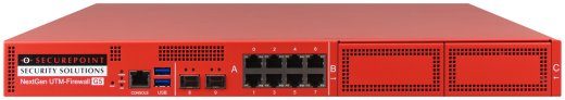 Securepoint RC1000R G5 (Rev. 1) 1U 30 Gbit/sec Hardware Tulemüür