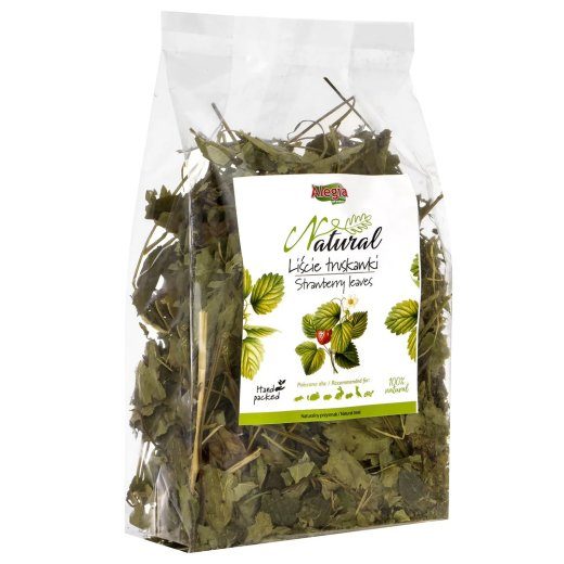 ALEGIA Strawberry leaves - näriloomade ja küülikate rohutubel - 90g