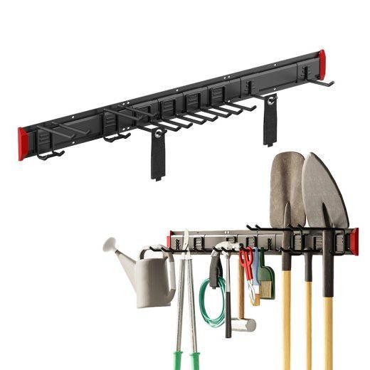Maclean Seinale Kinnitatav Tööriistakorraldaja, teras, maksimaalne koormus 228 kg, laius 1222 mm, MC-179