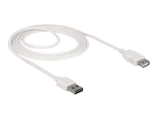 Delock lihtne USB pikenduskaabel 2m valge