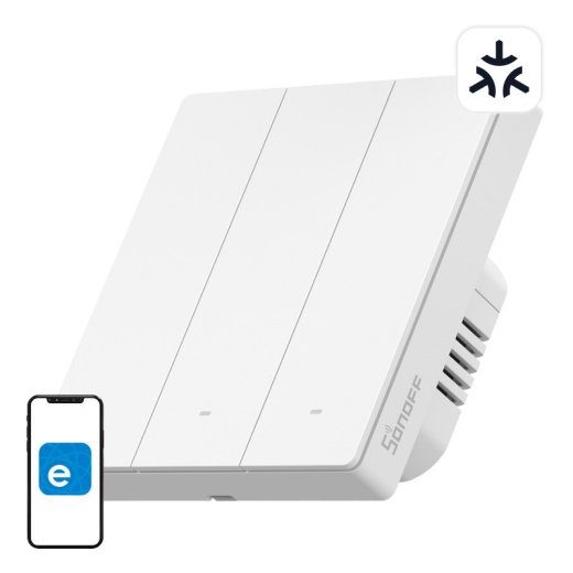 SONOFF M5-3C-86W WiFi Matter nutiseinlüliti (3-kanaline)