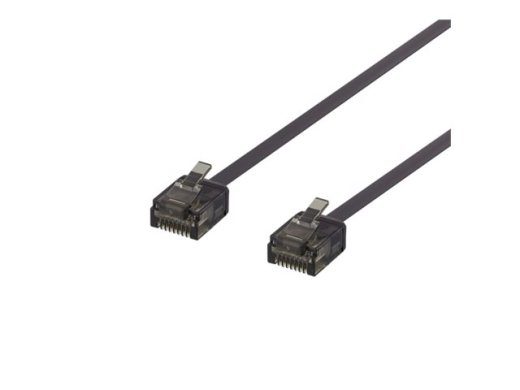 DELTACO CAT 6a varustamata paariskeeratud paar (UTP) 15cm patchkaabel, must