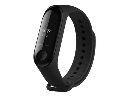 Fixed Silikoonrõngas Xiaomi Mi Band 3/4 Must