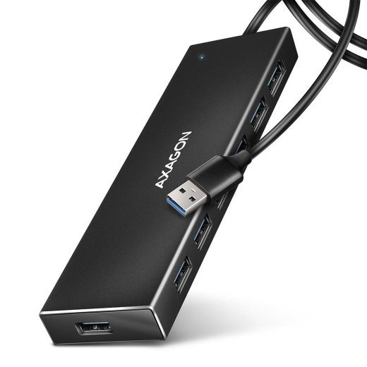 I/O HUB USB3.2 7PORT FLAT/1M HUE-F7A AXAGON