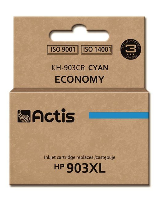 Actis KH-903CR tint (asendus HP 903XL T6M03AE jaoks; Standard; 12 ml; tsüaan) - Uus Kiip