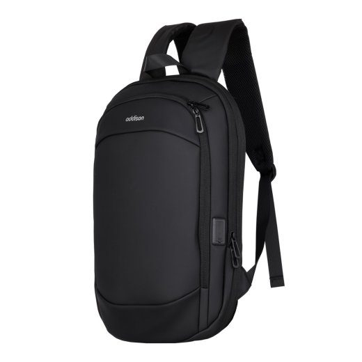 Addison 316015 laptop case, 39.6 cm (15.6"), Backpack Black