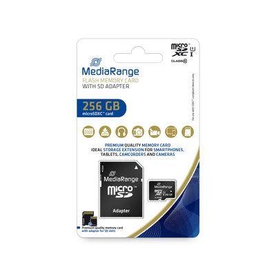 MÄLU MICRO SDXC 256GB UHS-1/W/ADAPTER MR946 MEDIARANGE