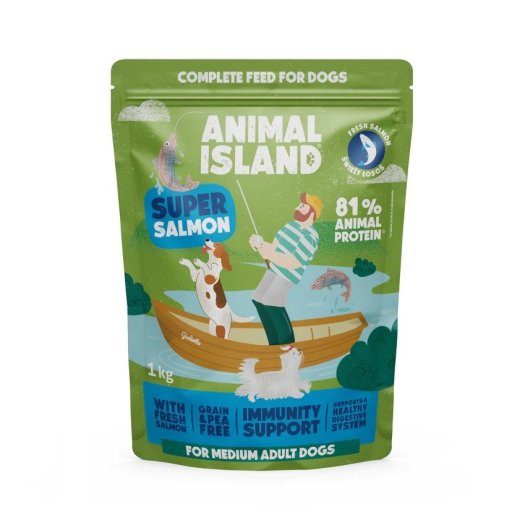 ANIMAL ISLAND Salmon - kuiv koeratoit - 1kg