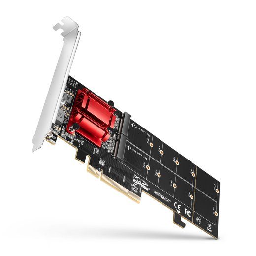AXAGON PCIe 2x NVMe M.2 kontroller PCEM2-ND