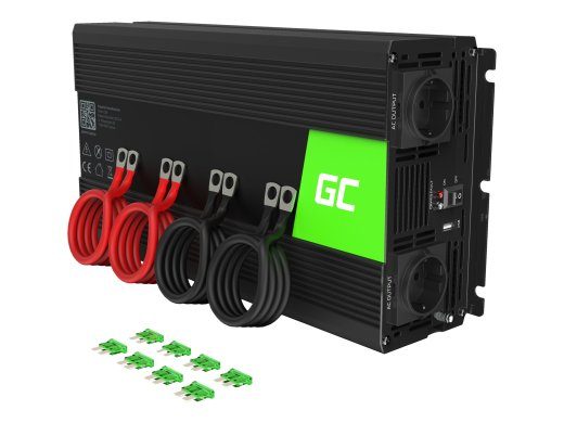 Green Cell INV11 2000W auto power adapter/inverter Black