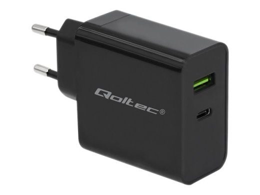 Qoltec 51717 laadija 45W 5-20V 2,25-3A USB Type-C PD USB must