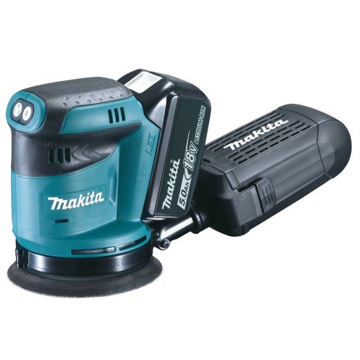 Makita DBO180RTJ belaidis orbitalinis šlifuoklis 18V