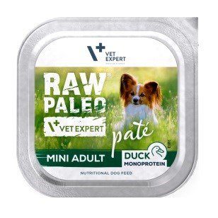 VETEXPERT Raw Paleo Pâte Mini Adult Duck wet dog food - 150g