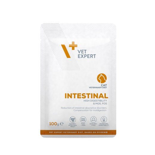 VETEXPERT Veterinaarne Dieet Intestinaalne Kassitoit - määrdunud kassitoit - 100g