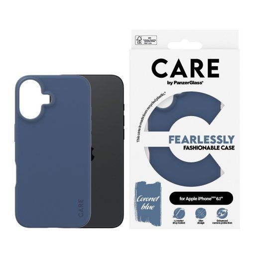 PanzerGlass CARE moekas ümbris iPhone 16 sinine
