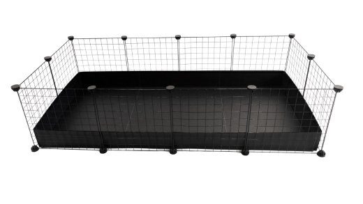 C&C Modulinė narvas 4x2 145 x 75 cm Juoda