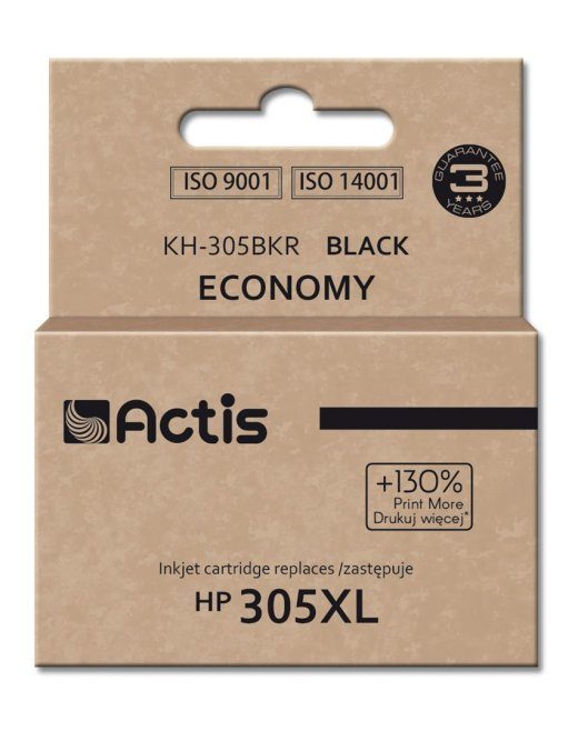 Actis KH-305BKR tint (asendub HP 305XL 3YM62A-ga; Standardne; 20 ml; must)