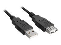 Sharkoon USB Pikenduskaabel 3m Must